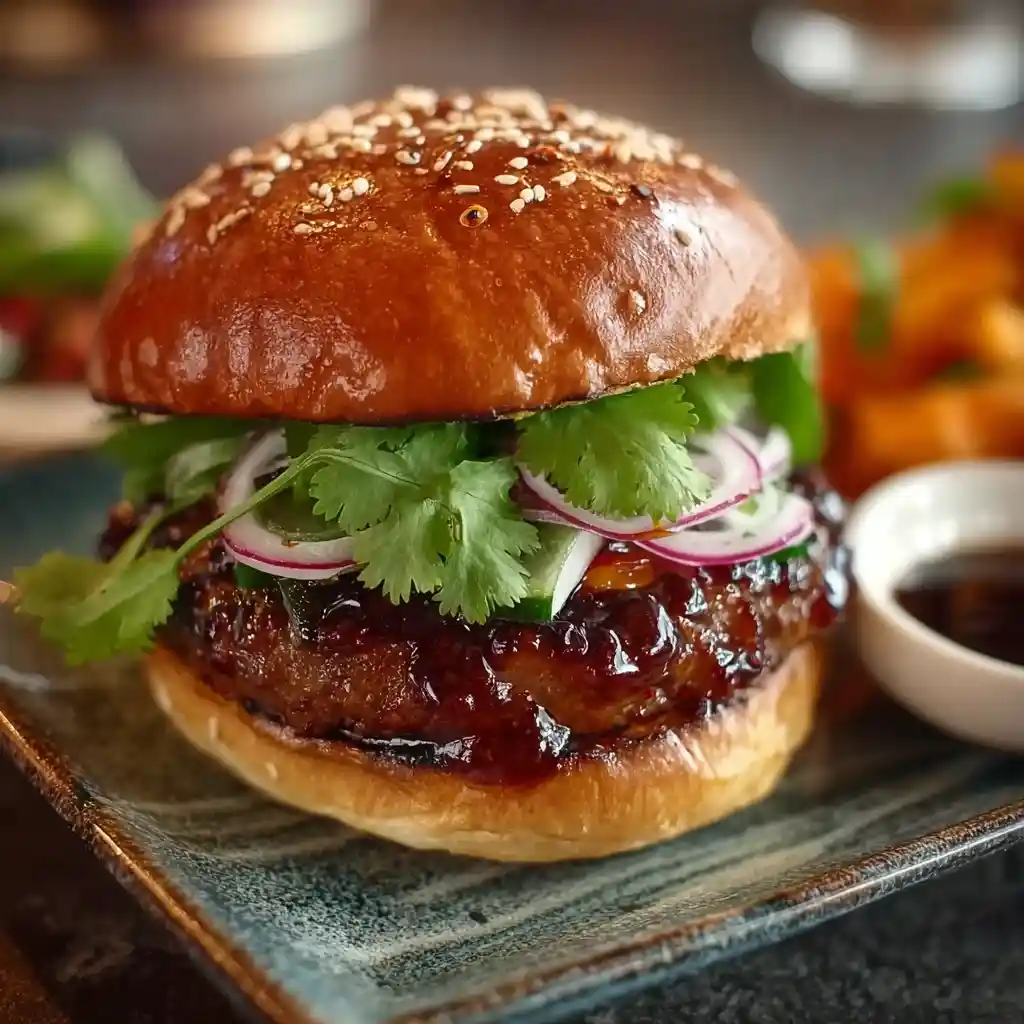 Chinese BBQ Lamb Burger