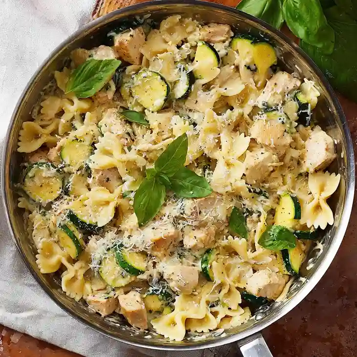Creamy Chicken Zucchini Pasta