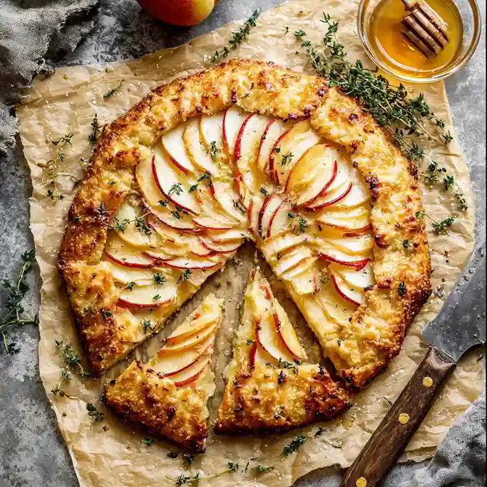 Apple Cheddar Galette