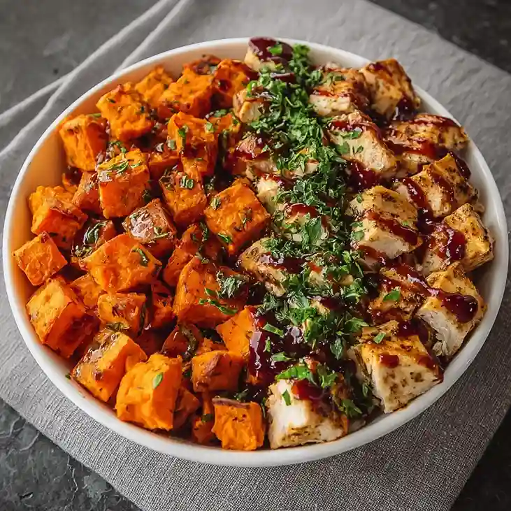 BBQ Chicken Sweet Potato Bowl