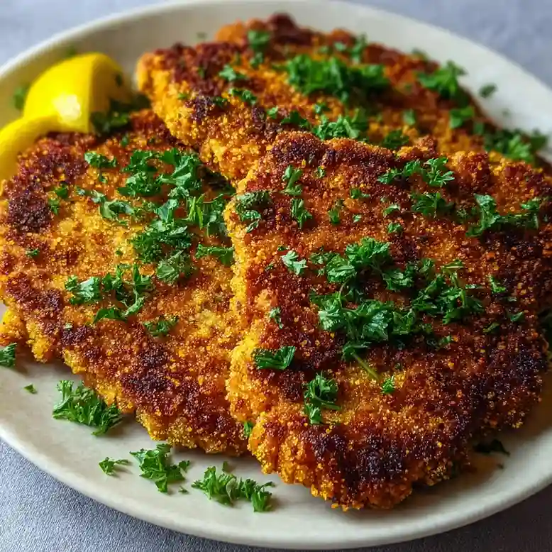 Crispy Vegan Schnitzel with Soy Curls and Panko