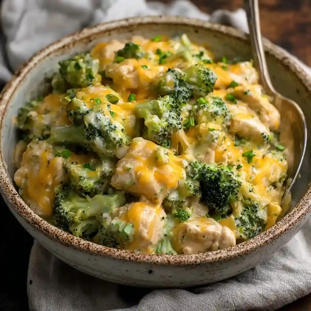 Crockpot Creamy Broccoli Cheddar Chicken