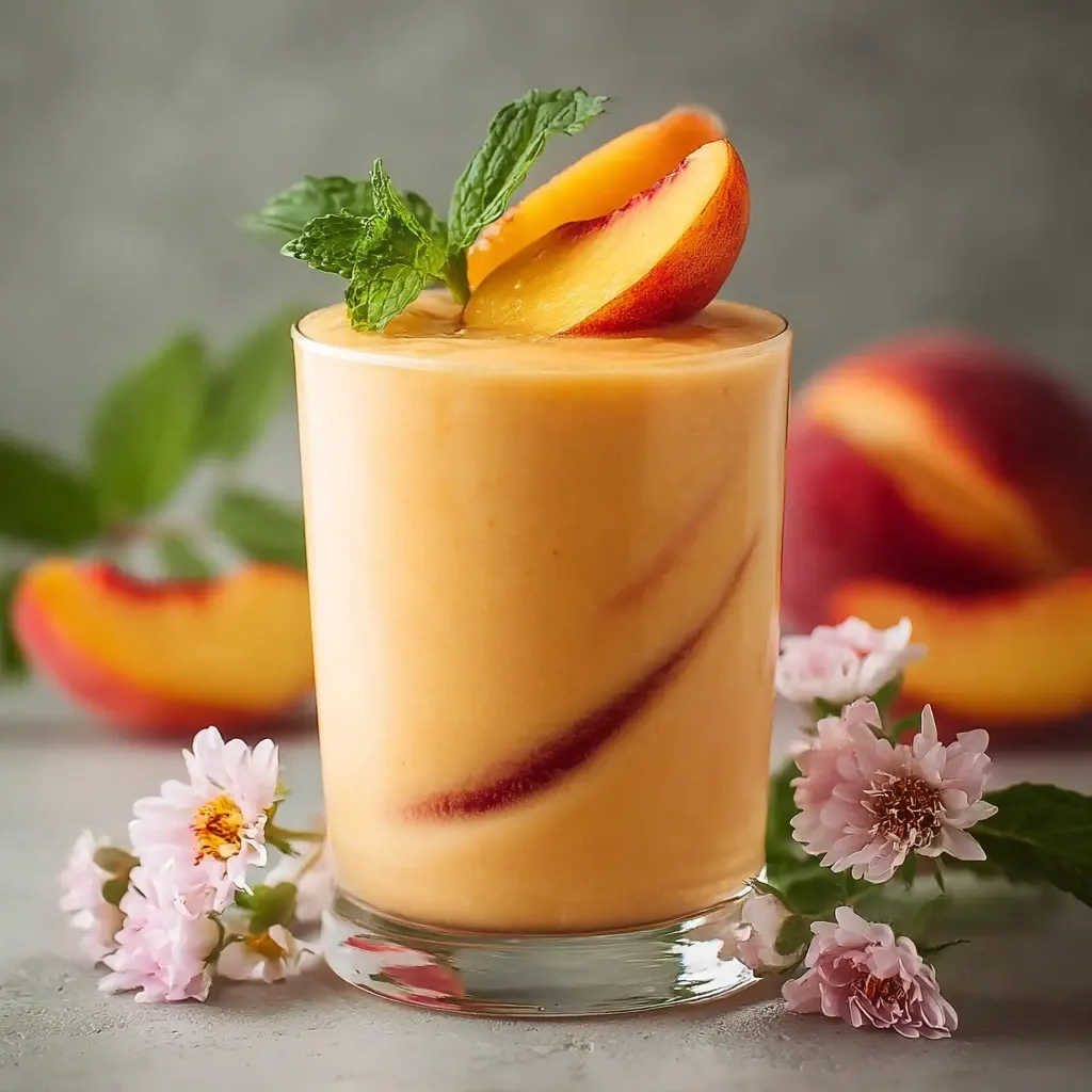 Delicious Taste Of Summer Peach Smoothie