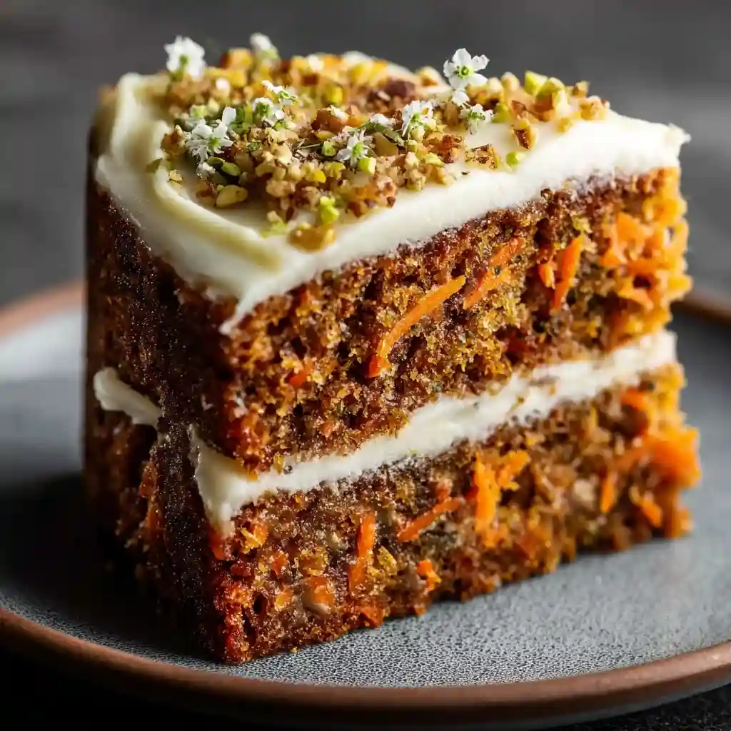 Moist Carrot Zucchini Cake with Cream Cheese Frosting