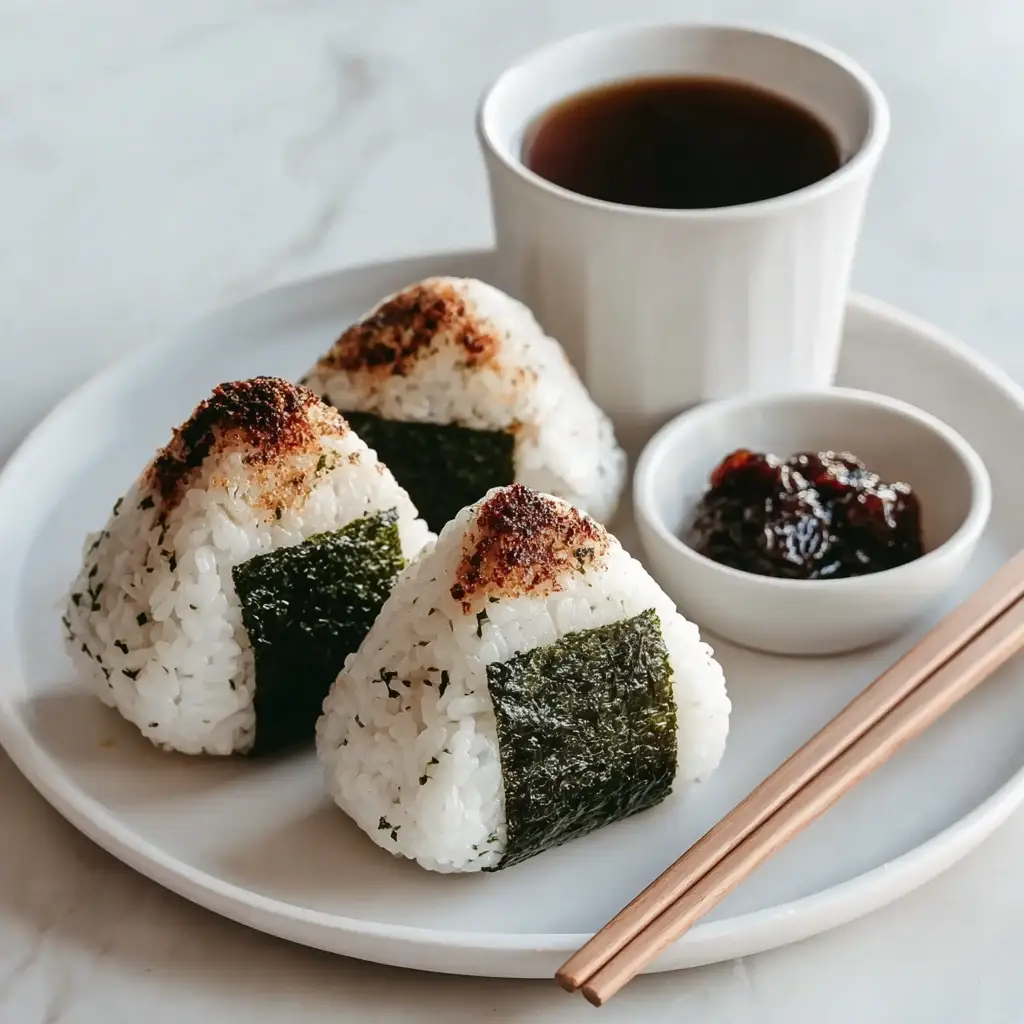 Vegan Onigiri with Umeboshi & Nori