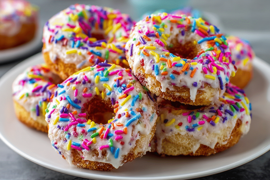 Baked Funfetti Donuts Recipe with Protein