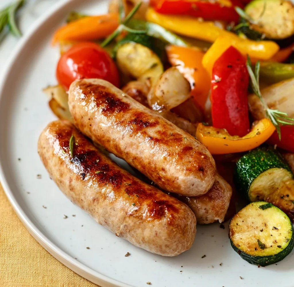 10minute Air Fryer Chicken Sausage Veggies Dinner