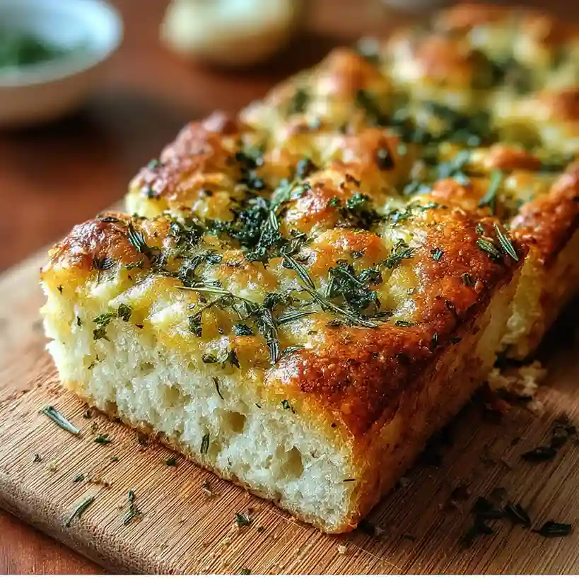 Cheese, Herb & Garlic Quick Bread No Yeast for Cozy Days