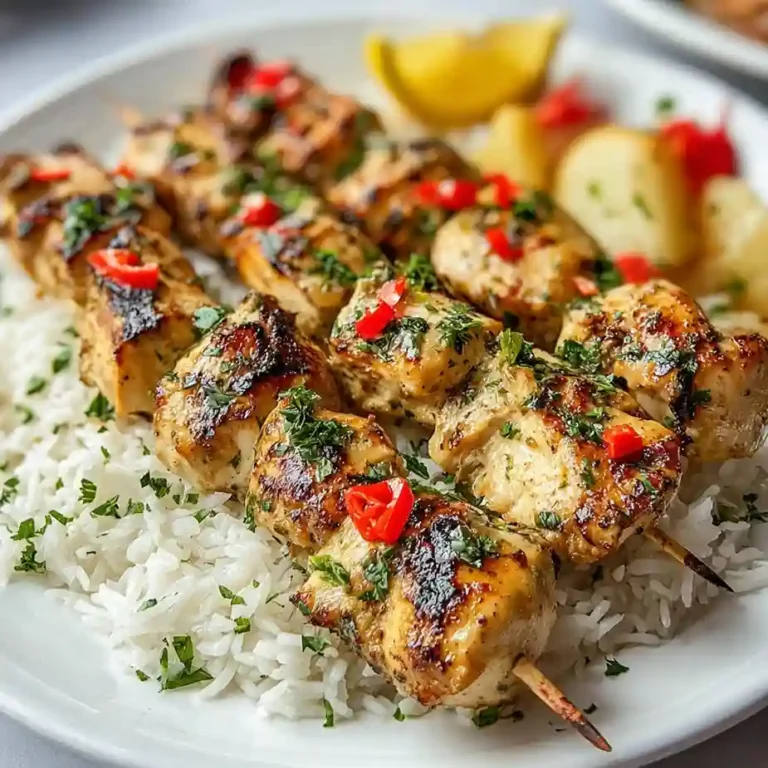Chicken Souvlaki and Potatoes