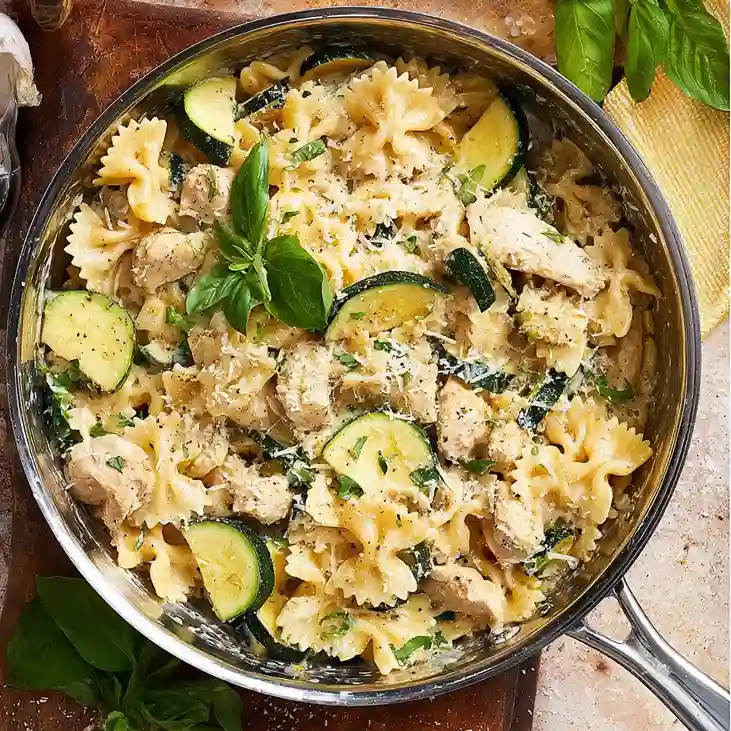 Creamy Chicken Zucchini Pasta