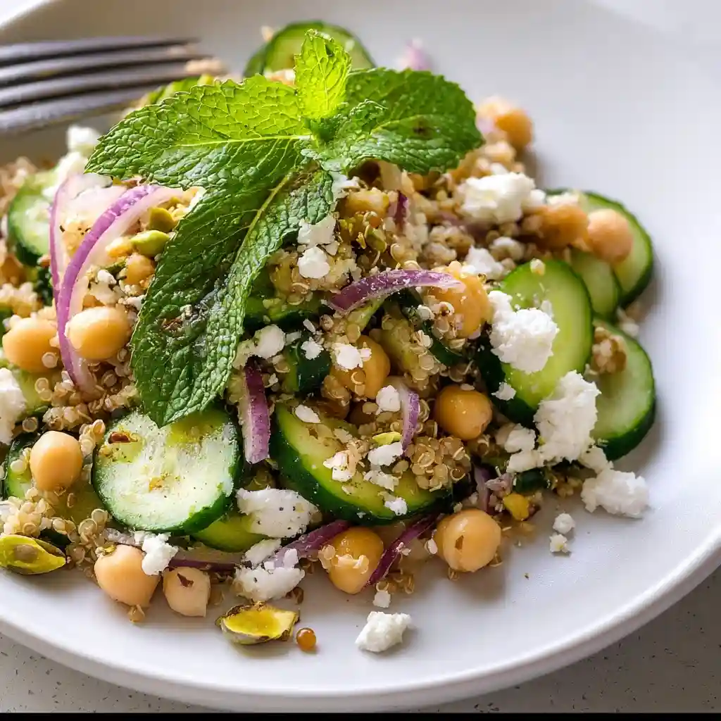 Jennifer Anistons Quinoa Chickpea Crunch Salad