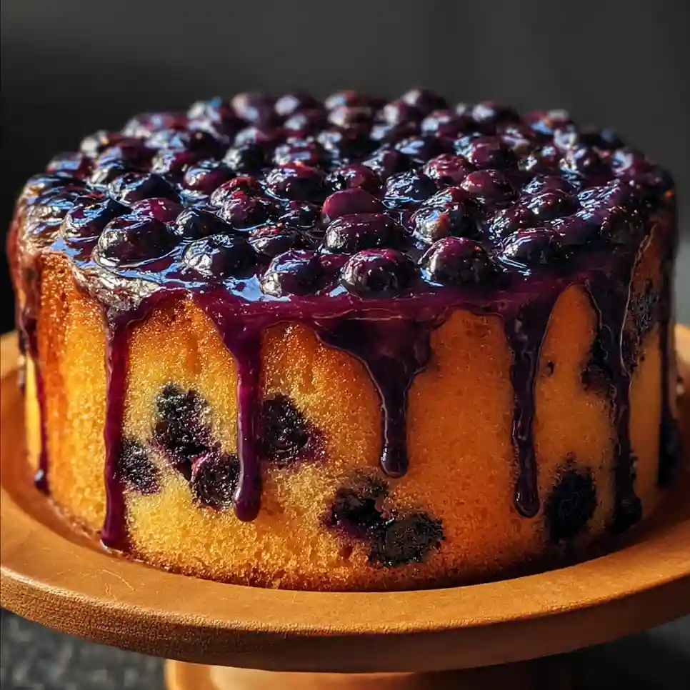 Lemon Blueberry Delight Cake