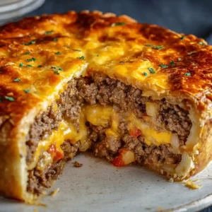 How to Make Impossible Cheeseburger Pie Fast