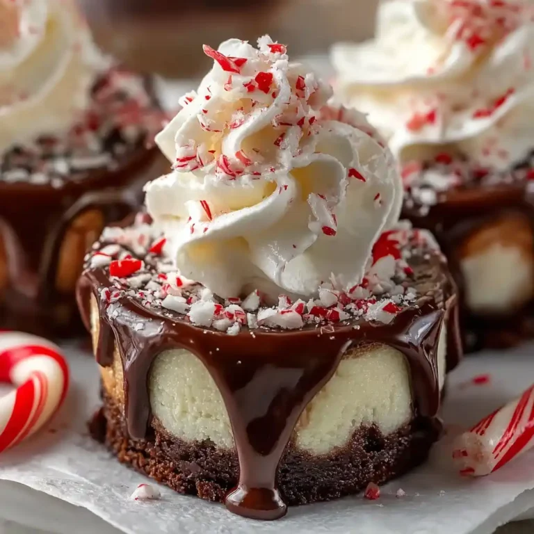 Hot Cocoa Peppermint Cheesecake Bites
