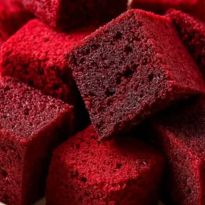 Red Velvet Brownie Dippers with Cheesecake Dip