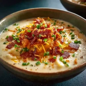 Velvety Hash Brown Soup with Chicken Broth and Garlic