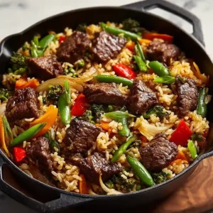 Master Garlic Butter Beef and Rice Skillet in 15 Minutes