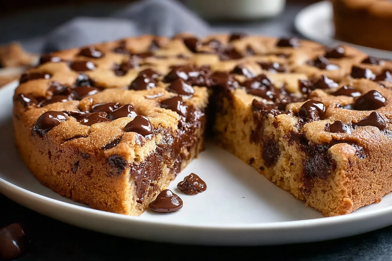 Make a Delicious Chocolate Chip Cookie Cake in Just 10 Minutes