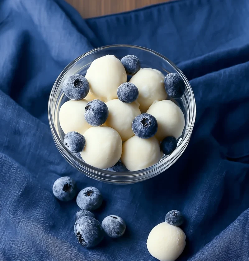 Best Frozen Greek Yogurt Blueberry Bites Homemade Greek Yogurt Blueberry Snacks Healthy Blueberry Greek Yogurt Bites Recip...