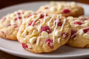 Master Cookies with White Chocolate and Raspberries in 3 Quick Steps