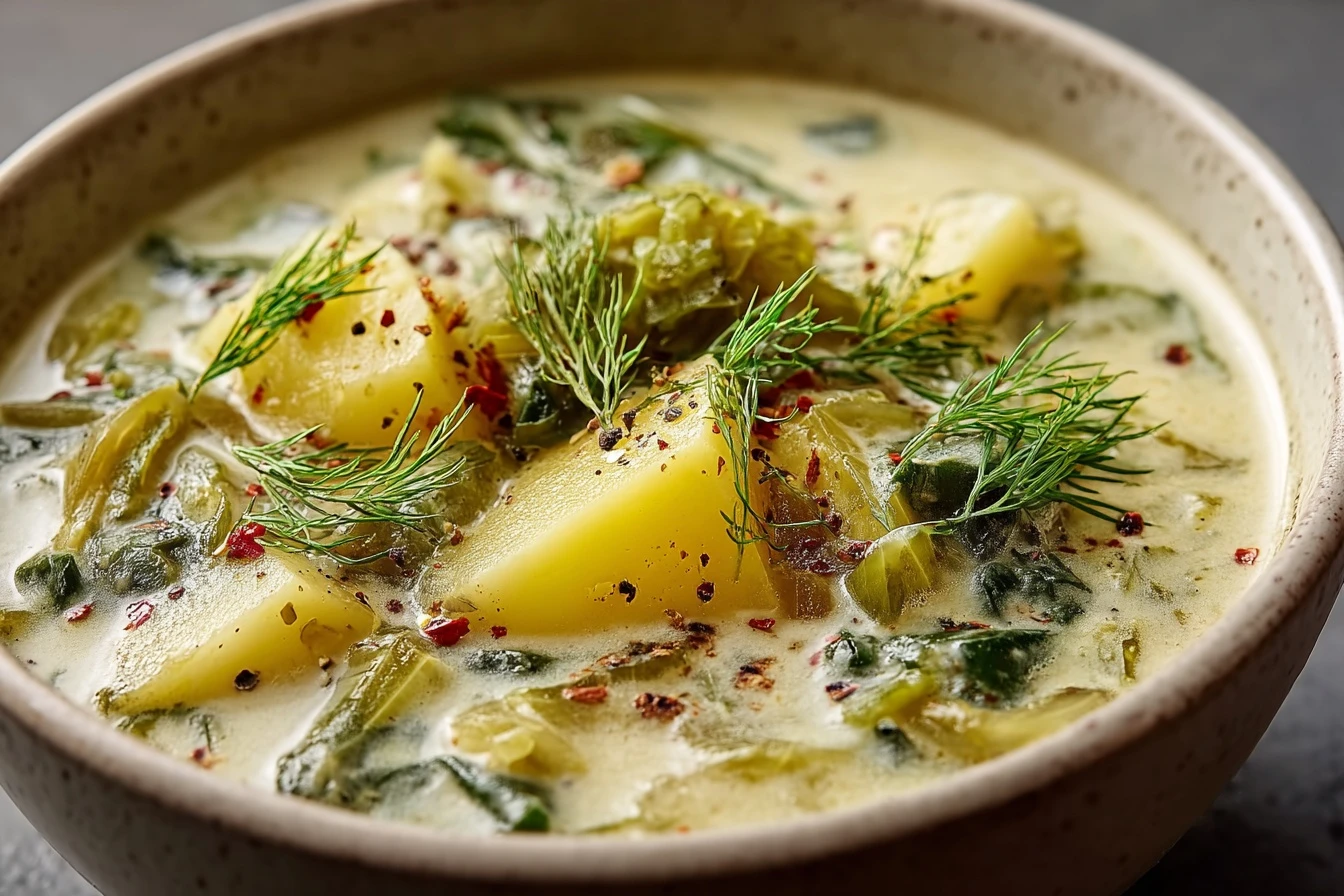 Creamy Dill Pickle Soup