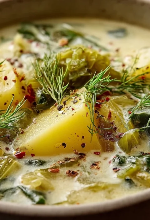 Creamy Dill Pickle Soup Recipe Best Creamy Dill Pickle Soup Homemade Dill Pickle Soup Vegan Creamy Dill Pickle Soup Gluten...