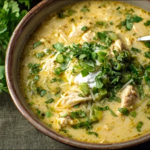 Creamy Green Enchiladas Chicken Soup — A Comforting Twist on Mexican Flavors