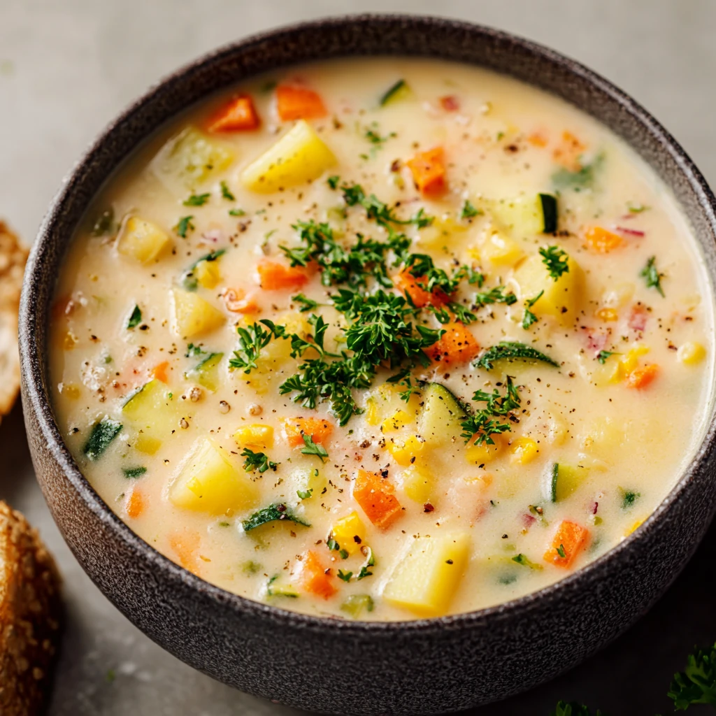 Creamy Vegetable Soup Recipe Easy Best Creamy Soup For Winter Comfort Healthy Creamy Vegetable Soup Homemade Low Calorie C...