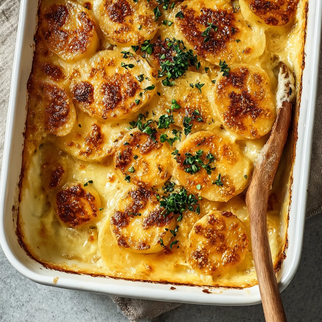 Dad’s Creamy & Cheesy Au Gratin Potatoes For Cozy Nights Dads Creamy Cheesy Gratin Potatoes Cozy Nights