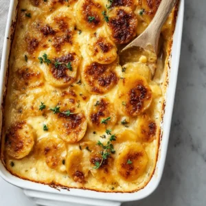 Dad’s Creamy & Cheesy Au Gratin Potatoes for Cozy Nights