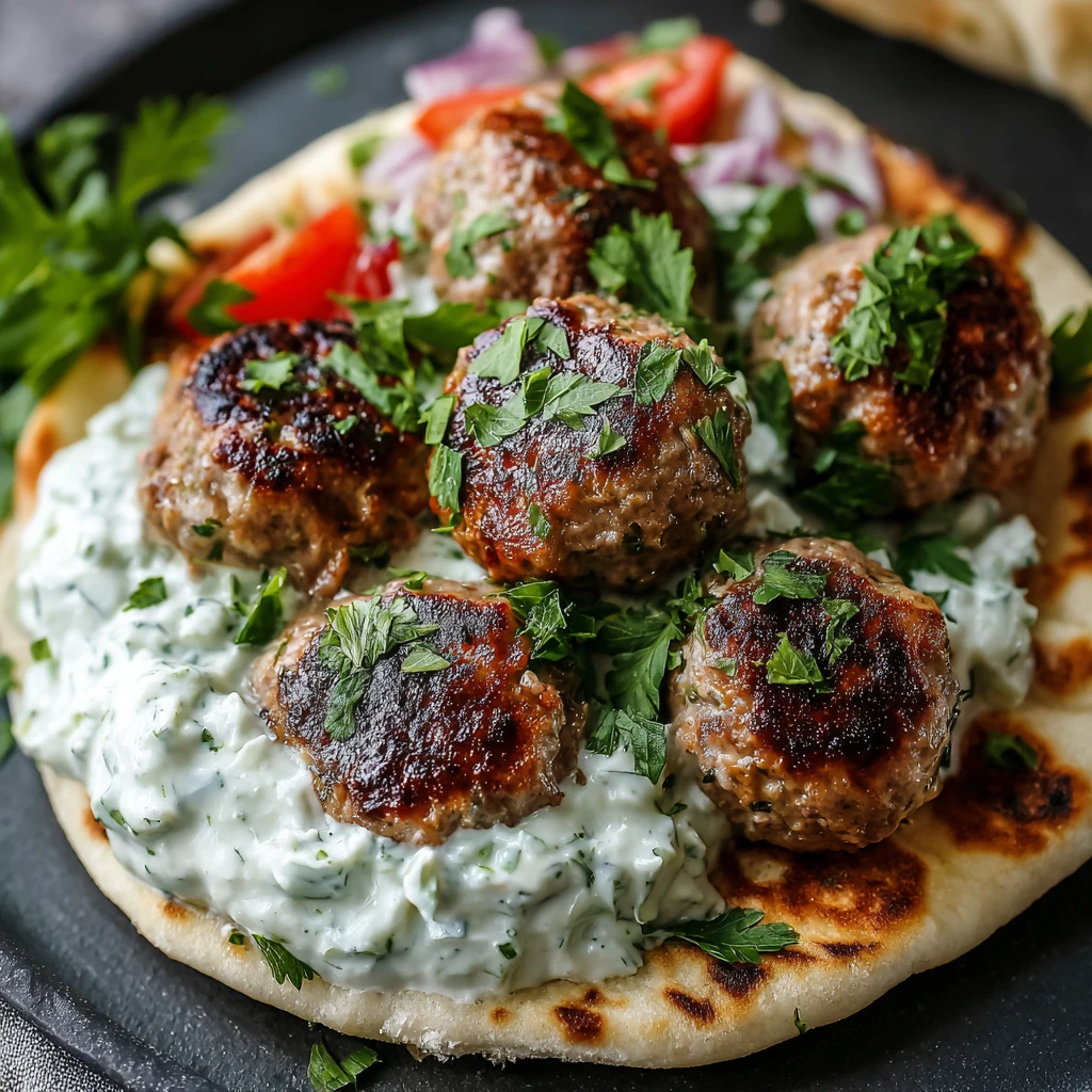 Delicious Greek Turkey Meatball Gyro With Tzatziki Recipe Delicious Greek Turkey Meatball Gyro Tzatziki Recipe