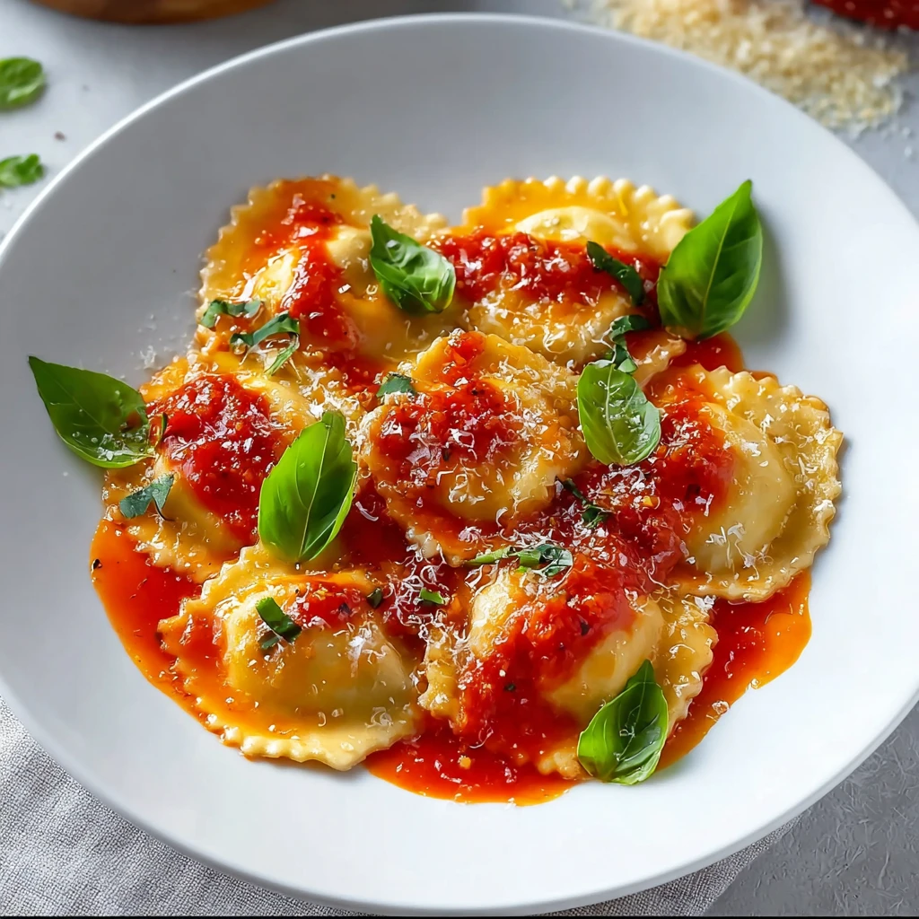 Delicious Ravioli with Tomato Sauce for Homemade Bliss