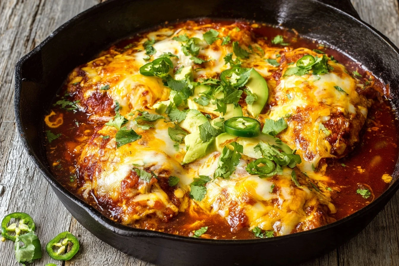 Baked Salsa Chicken (5 Ingredients, One pan)