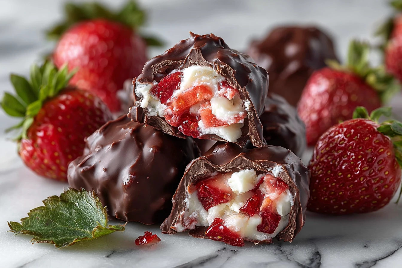 Chocolate-Covered Strawberry Yogurt Clusters Recipe