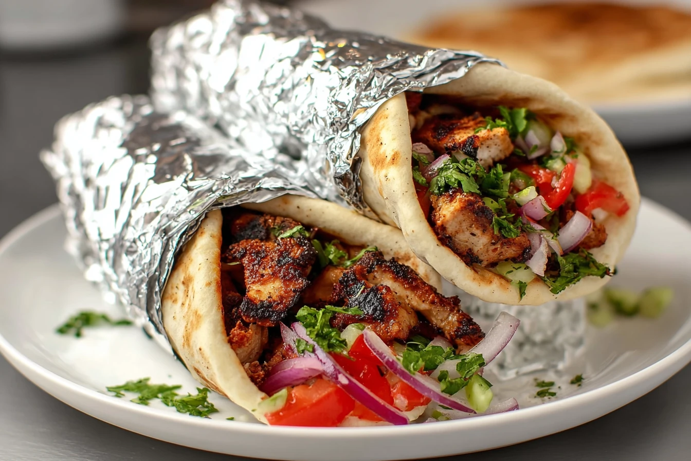 Easy Grilled Chicken Gyro Wraps Recipe Homemade Chicken Gyro Wraps Tutorial Grilled Chicken Gyro Wraps With Tzatziki Sauce...