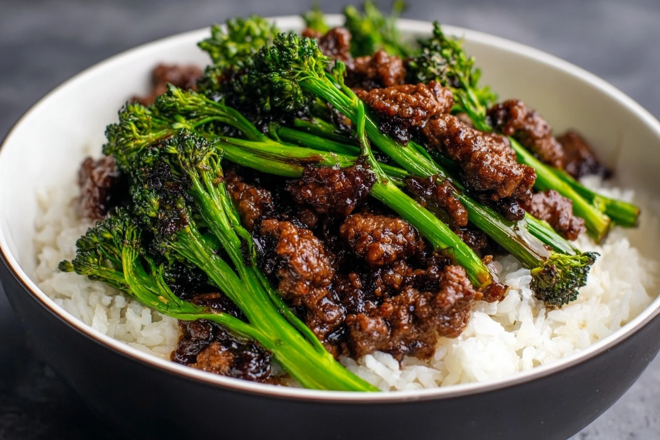 Easy Ground Beef And Broccoli Stir-fry Recipe Best Ground Beef Broccoli Stir Fry Healthy Ground Beef And Broccoli Recipe L...