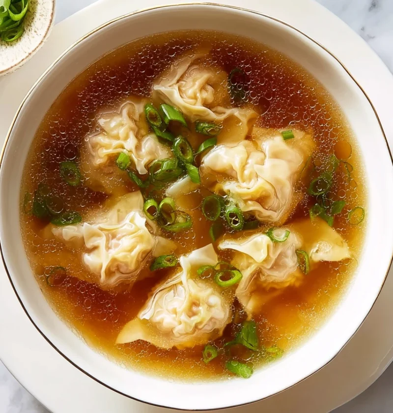 Easy Homemade Wonton Soup Recipe Best Pork Wonton Soup Ingredients Quick Chicken Wonton Soup Tutorial Low-fat Vegetarian W...
