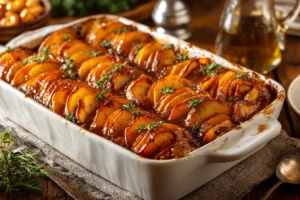 Honey Glazed Sweet Potato & Apple Casserole Recipe