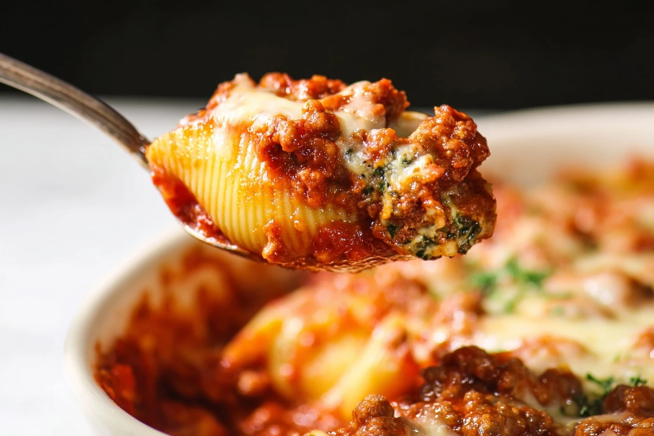 Easy Lasagna Stuffed Shells Recipe Ricotta Spinach Stuffed Shells Tutorial Best Meat Sauce For Lasagna Shells Gluten-free ...