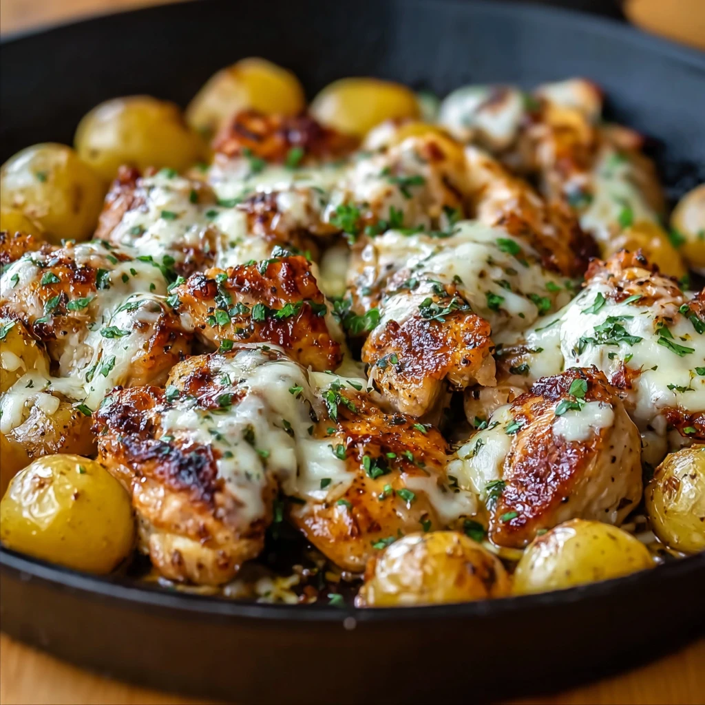Garlic Parmesan Chicken and Potatoes: Easy One-Pan Wonder
