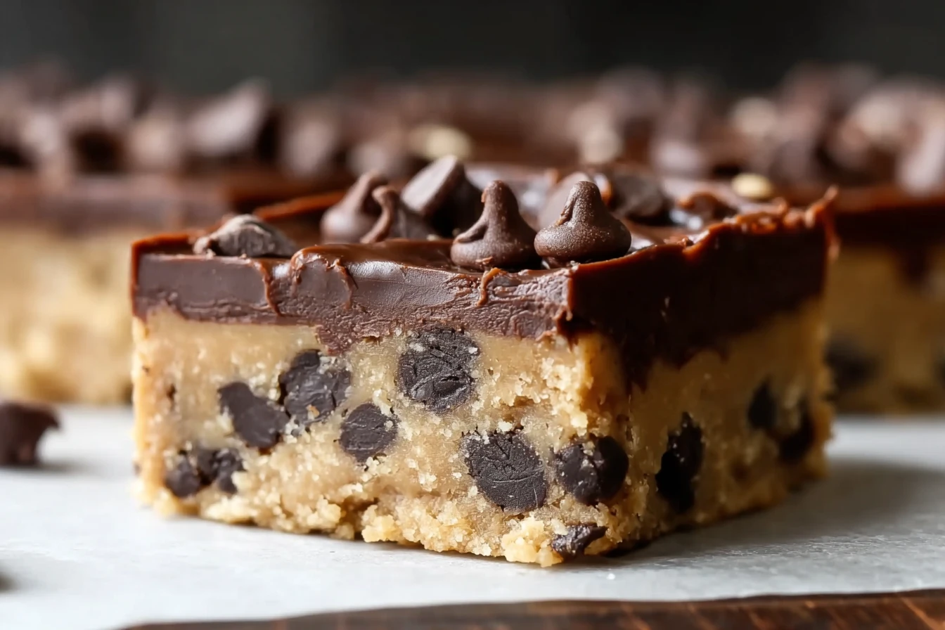 Healthy No-Bake Cookie Dough Bars
