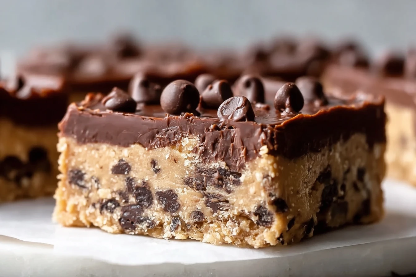 Healthy No-bake Cookie Dough Bars Recipe Easy No-bake Cookie Dough Bars Vegan No-bake Cookie Dough Bars Gluten-free No-bak...