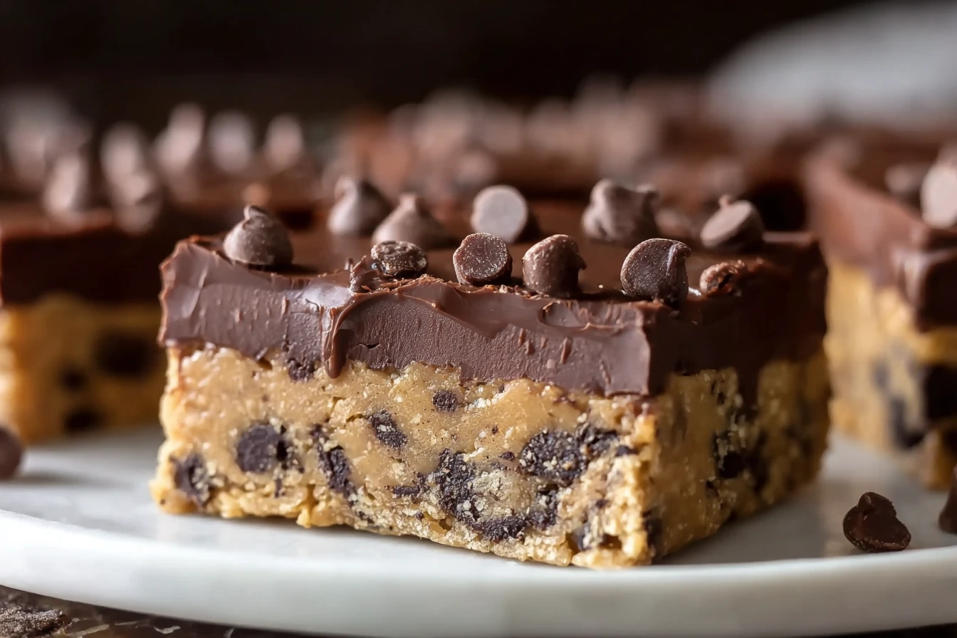 Healthy No-bake Cookie Dough Bars Recipe Easy No-bake Cookie Dough Bars Vegan No-bake Cookie Dough Bars Gluten-free No-bak...