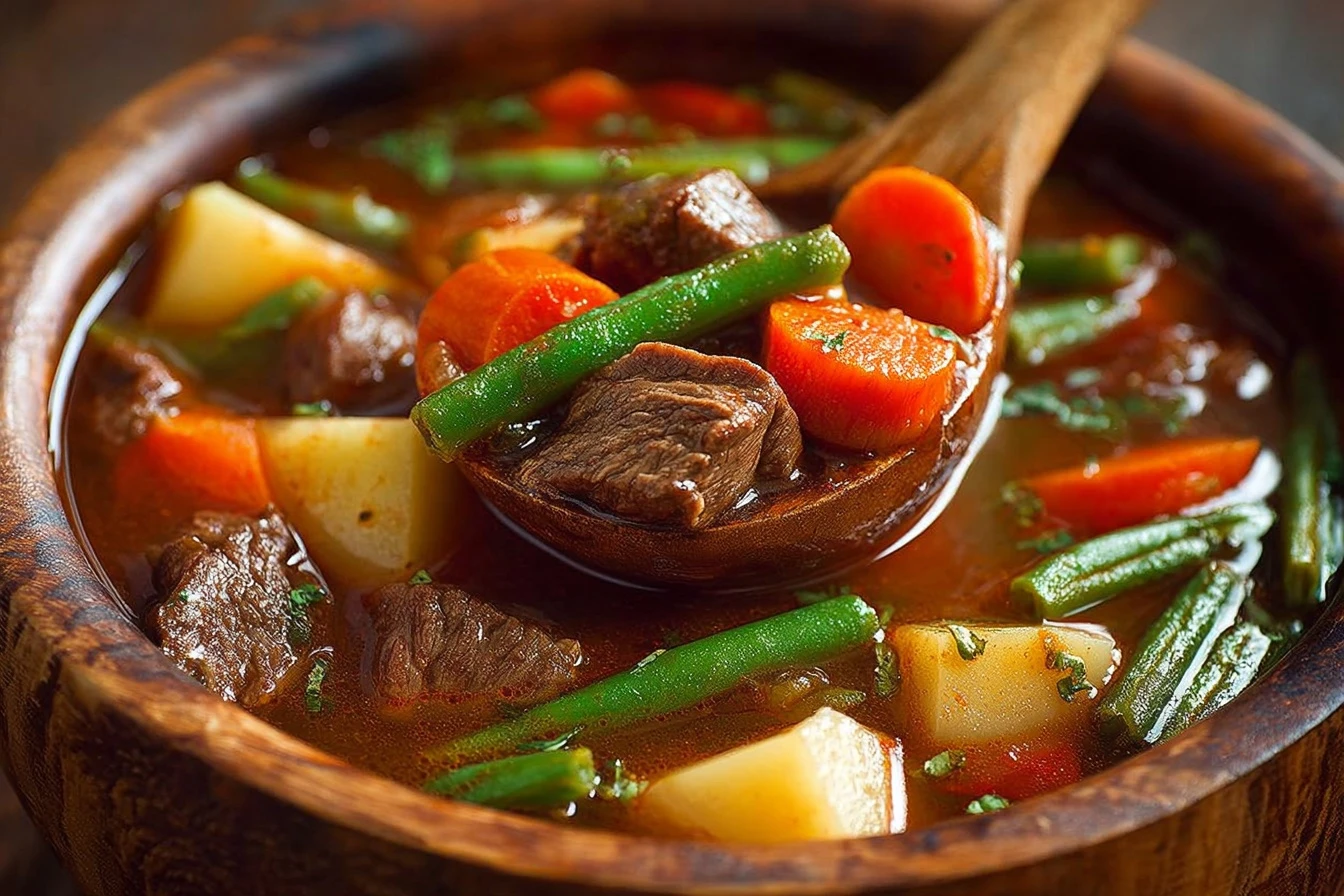 Hearty Beef Vegetable Soup for Balanced Nutrition