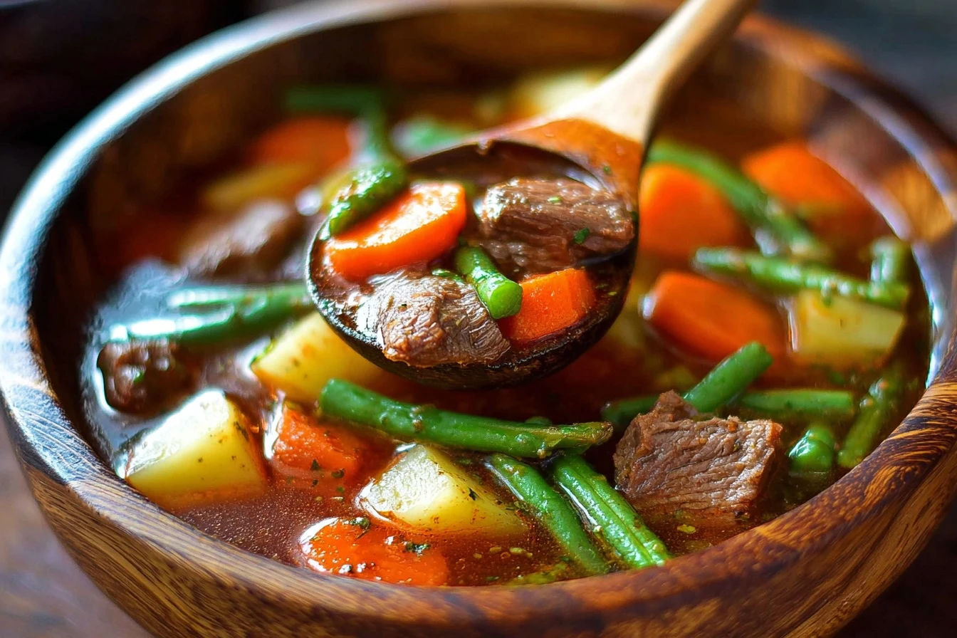 Hearty Beef Vegetable Soup Benefits Low-calorie Beef Vegetable Soup Recipe Nutritious Beef Vegetable Soup Diet Homemade Be...