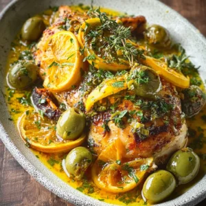 Herb Roasted Chicken with Warm Olives and Citrus Bliss