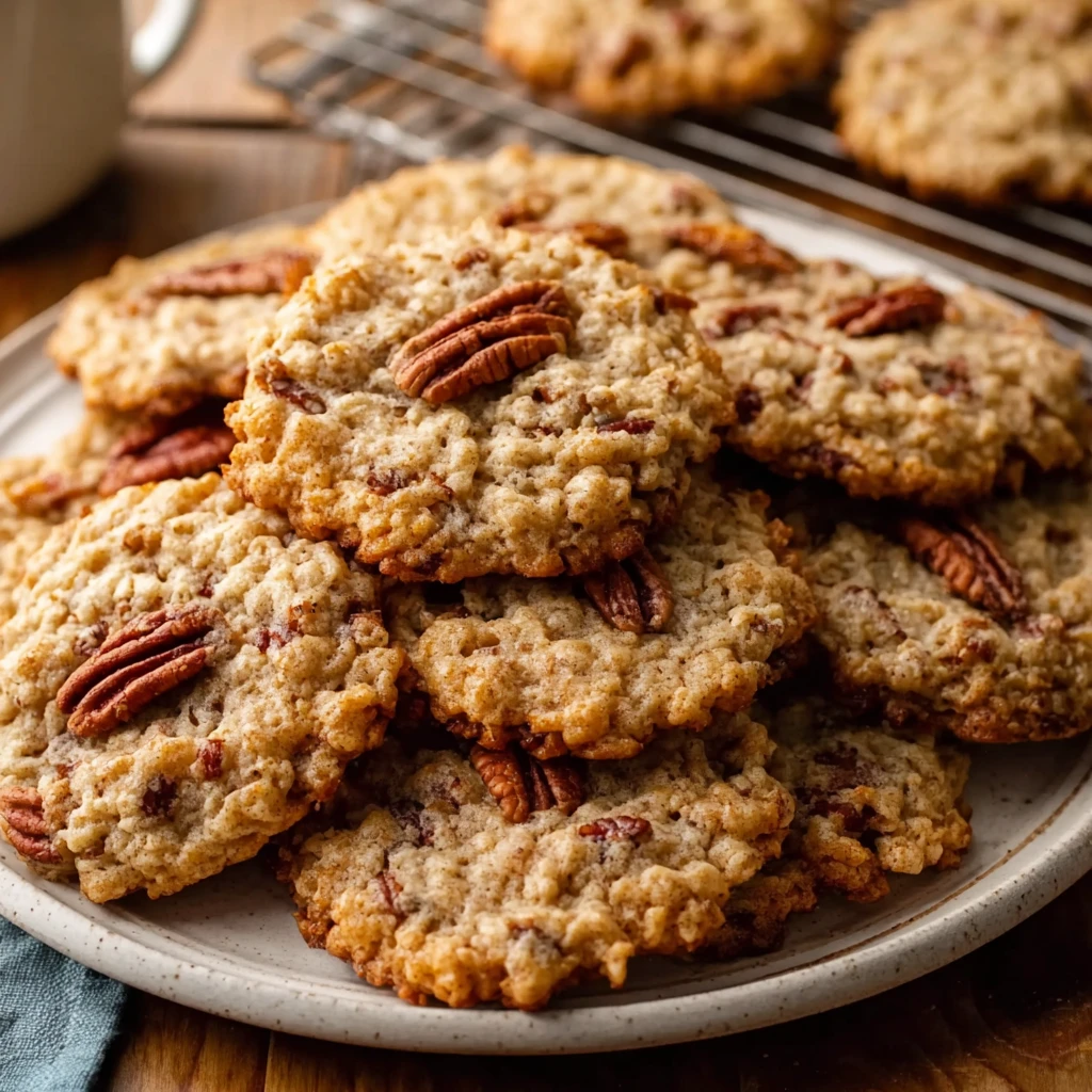 Brown Sugar Pecan Oatmeal Cookies Made from Scratch