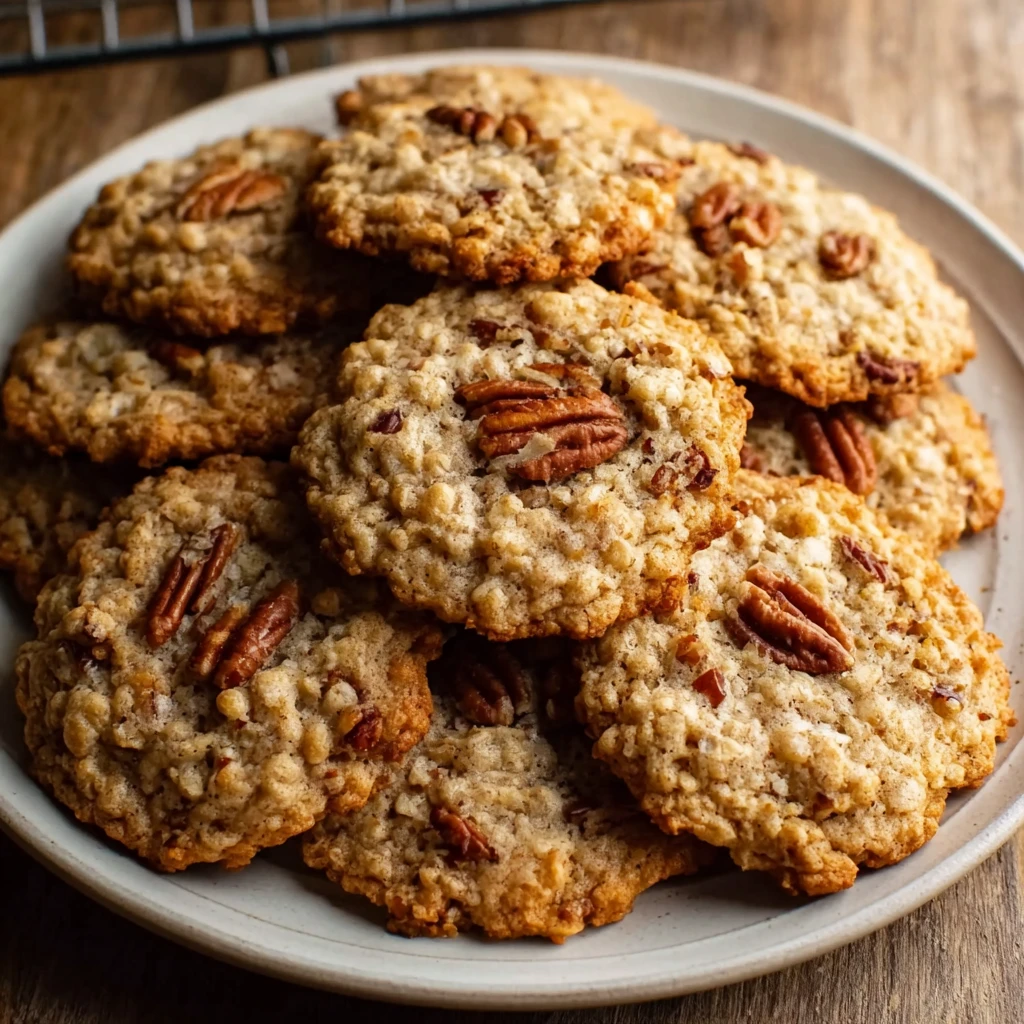 Homemade Brown Sugar Pecan Oatmeal Cookies Best Recipe For Pecan Oatmeal Cookies How To Make Oatmeal Pecan Cookies From Sc...