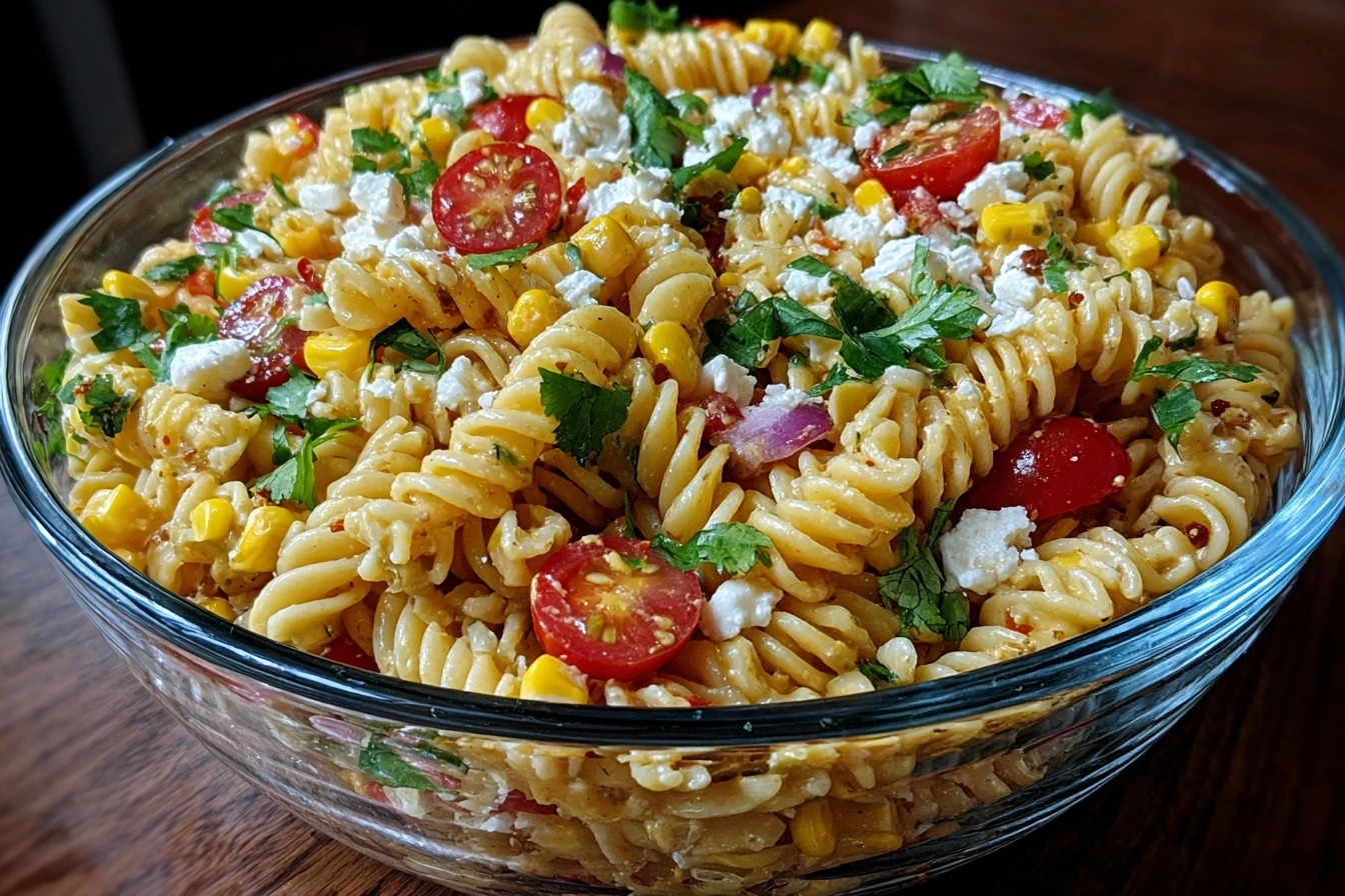 Mexican Street Corn Pasta Salad Recipe Easy Mexican Street Corn Pasta Creamy Mexican Corn Pasta Salad Best Mexican Street ...