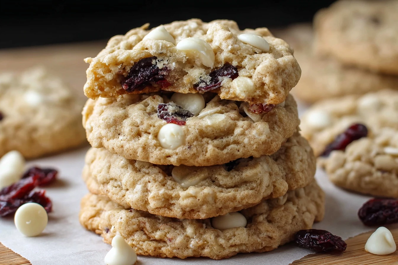 Oatmeal Cranberry White Chocolate Cookie Recipe Best Oatmeal Cranberry White Chocolate Cookies Gluten-free Oatmeal Cranber...